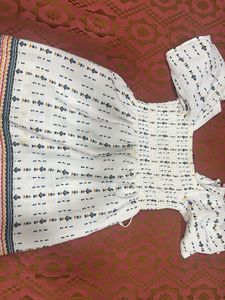 Boho Print Smocked Maxi Dress