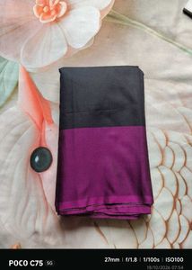 Chic Striped Cotton Saree