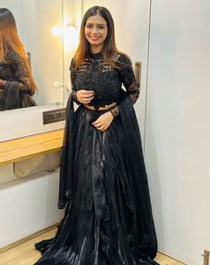 JIMMY CHOO Black Lehenga Choli Set