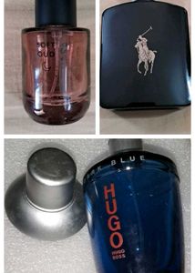 3 perfume bottle Polo Ralph lauren, Boss, M&S