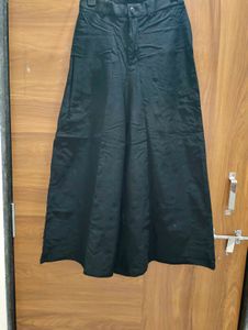 Black Wide-Leg Pants