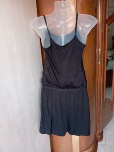 Black Spaghetti Strap Romper