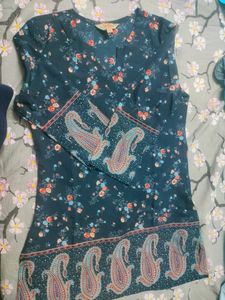 Grey Color Short Kurti