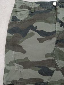 Camo Mini Skirt