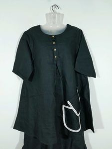 Black Kurta Set For Women's