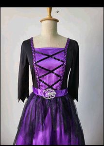 Enchanting Purple Witchy Gown