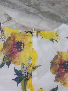 Cute Lemon Print Sleeveless Dress