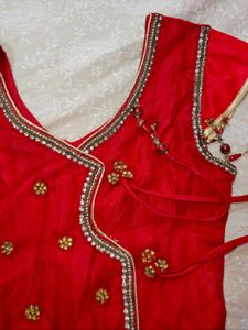 Dreamy Red Kurti With Dupatta
