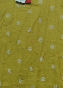 Yellow Printed Kurta