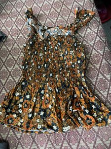 Boho Floral Smocked Tank Top