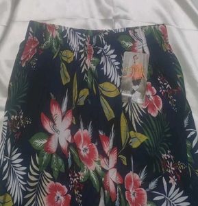 Floral Print Casual Pants