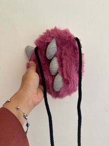 zara limited edition fur monster bag