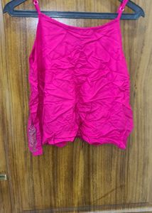 Stylish Pink Embellished Top