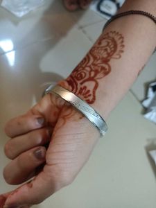 Stylish Silver Bangle Steel Kada Unisex 1piece