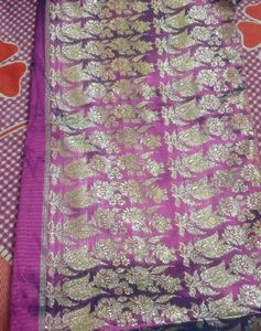 Banarshi Silk Pure 100% Zari Worked Saree 😍
