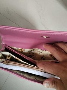 Stylish Pink Quilted Wallet
