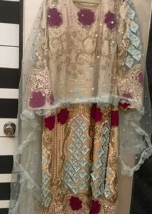 Heavy net pakistani suit