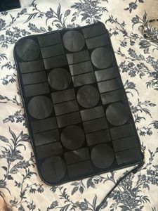 Authentic Bonispax Black Geometric Clutch Bag