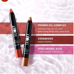 Plum Twist &amp; Go Matte Lipstick | Ceramides + Hyalu
