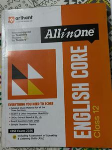 Arihant All in One English Core Class 12
