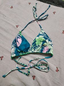 printed bikini top
