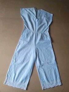 Beautiful Jumpsuit Sky Blue With Pockets