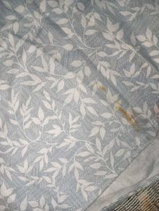 Men's Grey Leaf Print Full Sleeve Shirt