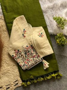 Saree with stitched blouse