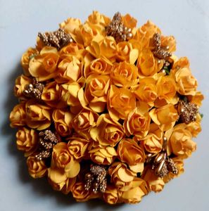 flower hair buns