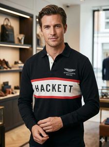 Hackett Long Sleeve Polo Shirt