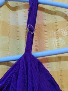 Large Size Purple Formal Dress