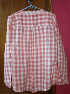 Chic Gingham Print Shirt Top🍓