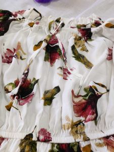 Chic Floral Off-Shoulder Tiered Dress
