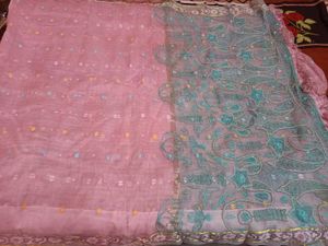 Kanjeevaram SareeAmazing 😍 Pink &amp; Green Saree B