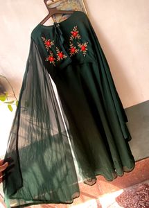 Bottle Green Gown