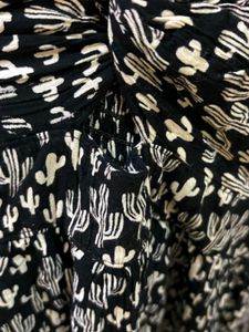 cute black and white pattern female dress