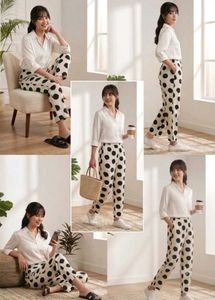 Polka Dot Casual Pants