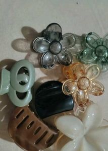 Assorted Flower Hair Claw Clips