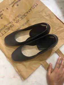 Classic Black formal block heel pumps