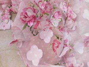 Pink Floral Embroidered Sheer Blouse