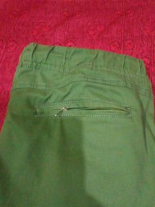Green Casual Pants