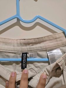 Beige Cargo Pants