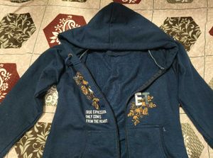 Blue winter hoodie