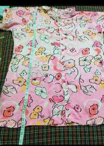 Pink Floral Shirt with Shorts