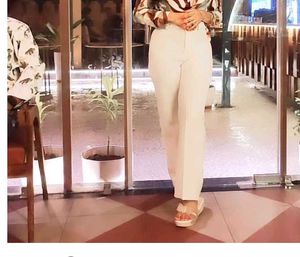 pant Elegant White Casual Trousers, whi