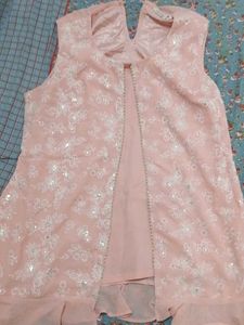 Elegant Pink Embroidered Kurta Set