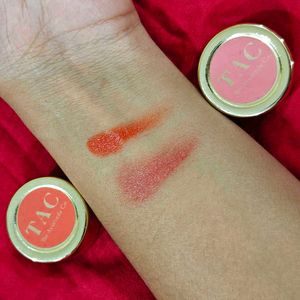 TAC Orange & Pink Cheek and Lip Tint Duo