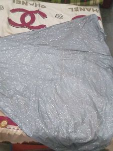 Sparkling Grey Evening Gown