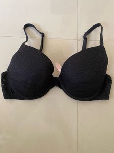 Black Lace Padded Bra