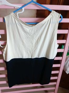 Sleeveless Two-Tone Top marks&amp;spencer